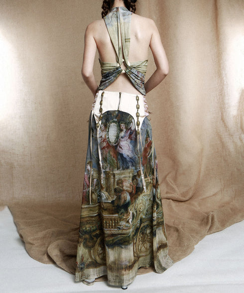 Art Full Open-back Dress