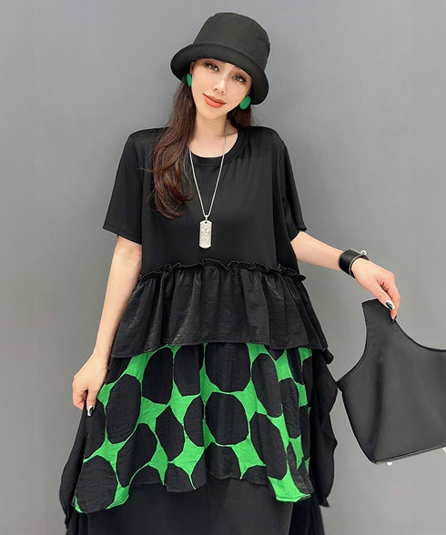 Dot Tiered Dress