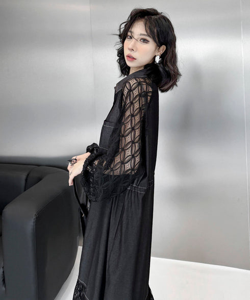 See-through Sleeve Dress