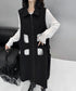Square Cutout Long Vest