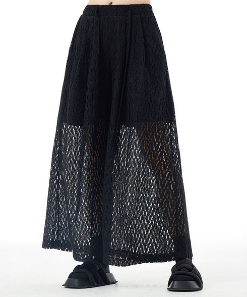 Mesh Wide Pants