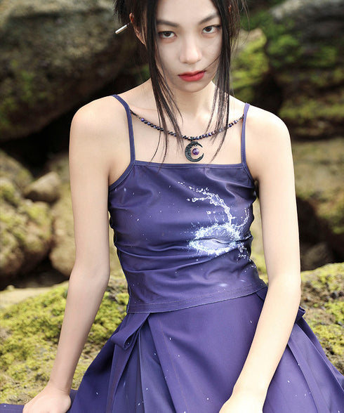 Water Ball Print Top