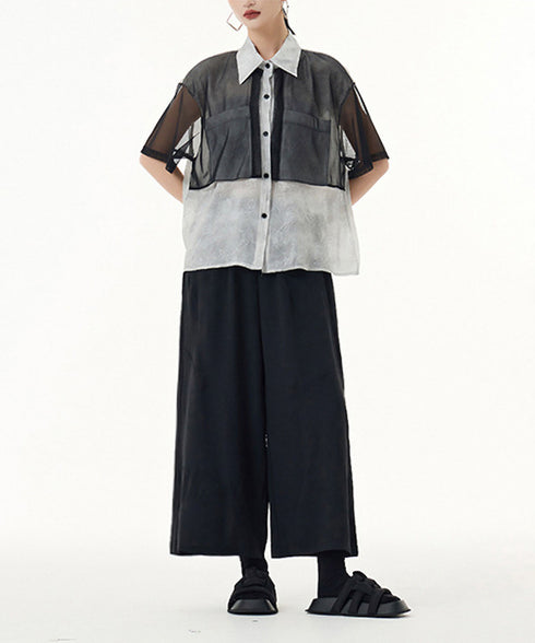 See-through Sleeve Blouse