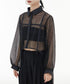 Side Long Mesh Blouse