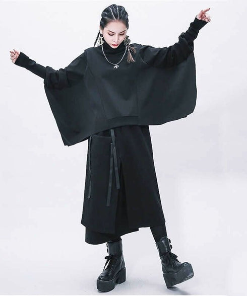 Strap Layer Midi Skirt