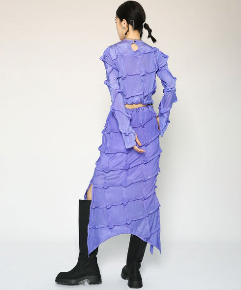 Round-neck Mulberry Top