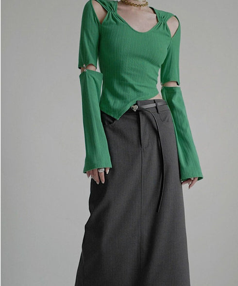 Cut-out Asymmetry Top