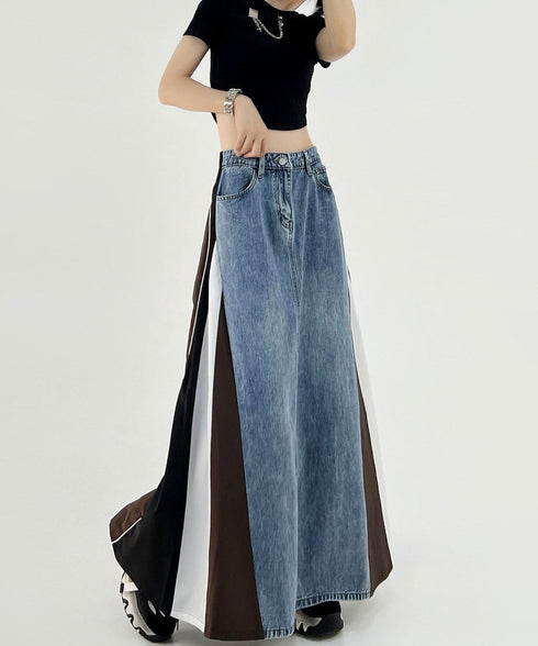 Sideline Denim Skirt