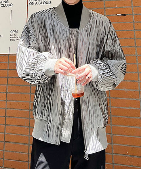 Wave Jacquard Blouson