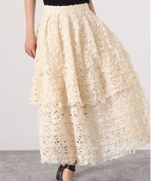 Flower Tiered Skirt