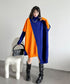 Diagonal Switch Sweater Dress