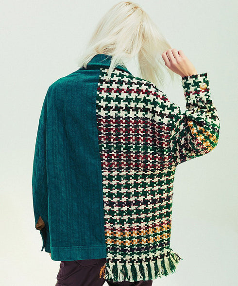 Patchwork Fringe Jacket