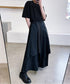 Layered Pleated Wide Pants