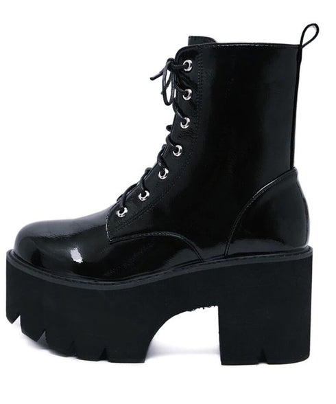 Lace Up Platform Boots