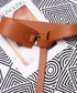 soft leather wide waist belt