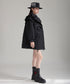 Ruffled Quilted Belted Coat