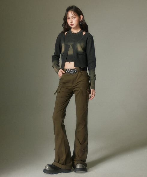 Straight Micro Flare Pants
