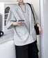 Zip Front Sweat Cardigan Tee