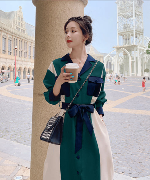 Color Blocking Dress