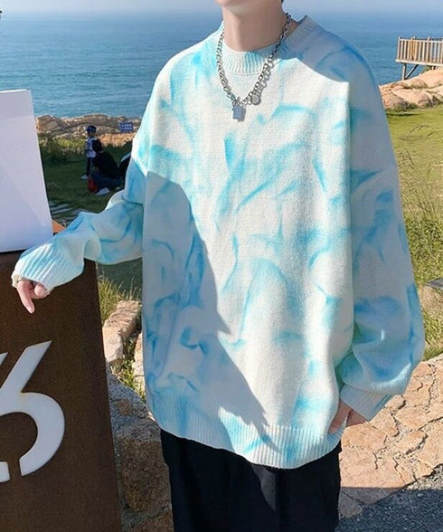 Monochrome Cloud Dye Knit