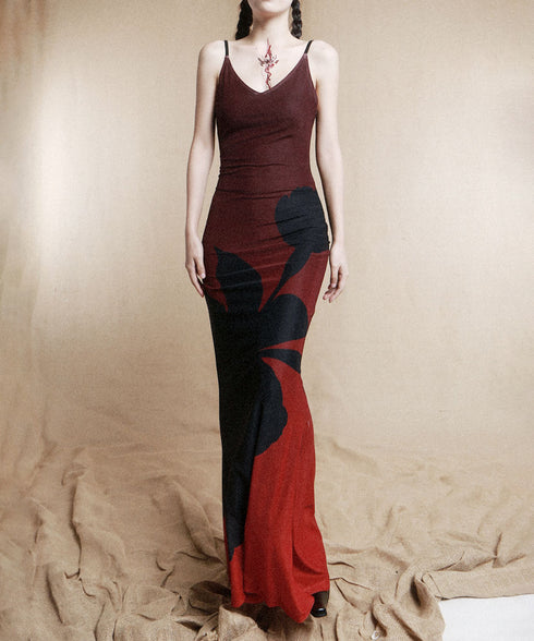 Flower Gradient Dress