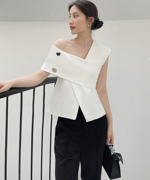 One shoulder top