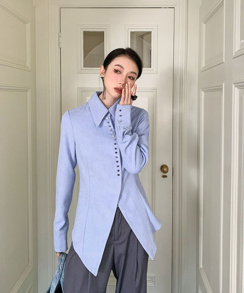 Star Button Blouse