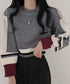 Colorblock Knit Pullover