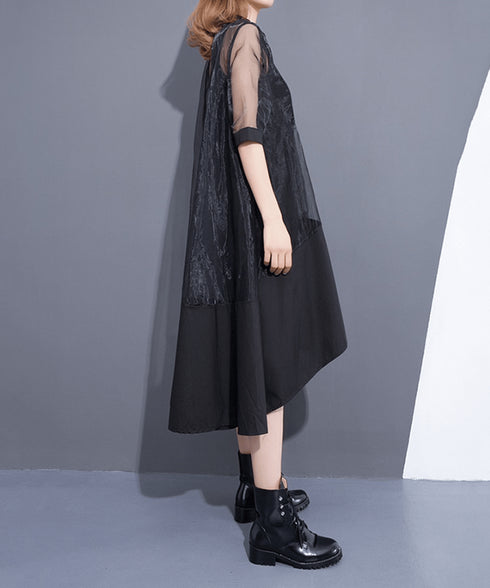 See-through Fishtail Dress