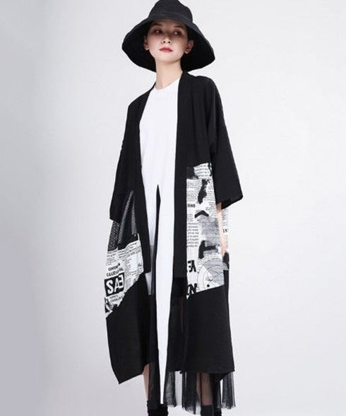 Blocking Mesh Cardigan