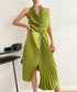 Halter Pleat Dress