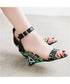 Tribal Pattern Wedge Sandals