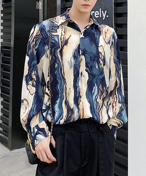 Geological Print Shirt