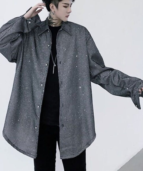 Shiny Jacquard Shirt