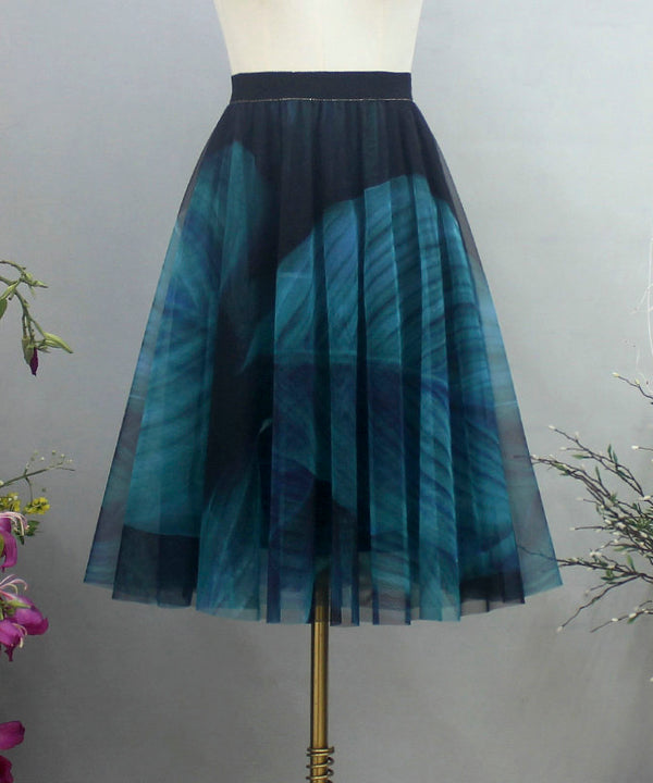 Tulle Layered Flare Skirt