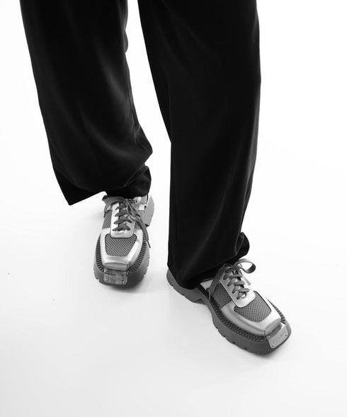 Mesh Metal Platform Shoes