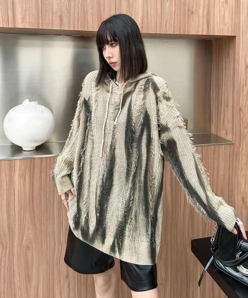 Gradation Mesh Hoodie