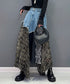 Patchwork Denim Skirt