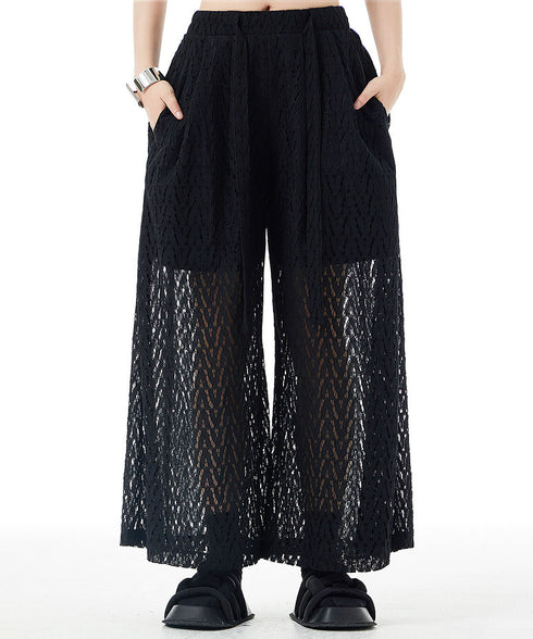 Mesh Wide Pants