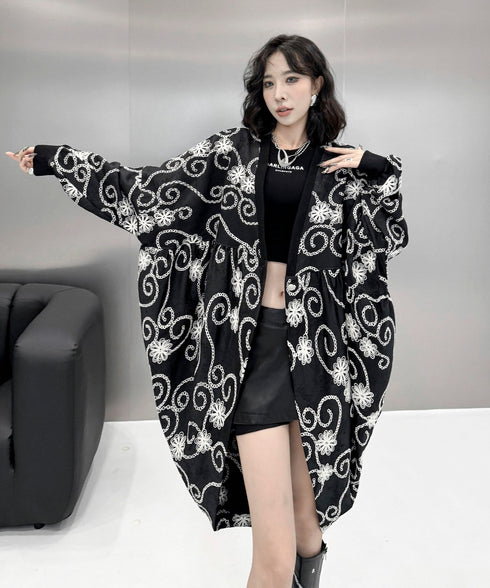 Flower Embroidery Cardigan