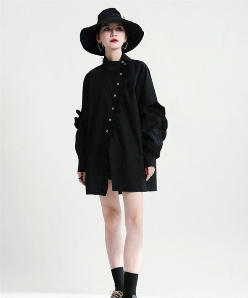 Frill Placket Blouse