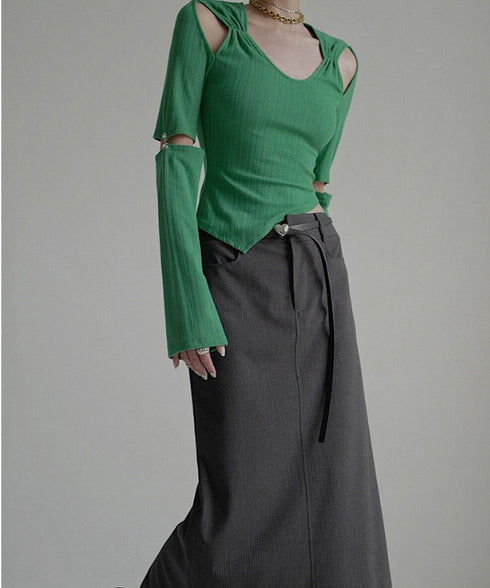 Cut-out Asymmetry Top