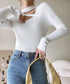 Asymmetric Rib Knit Top