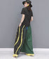 Wave Line Printed Wide Pants