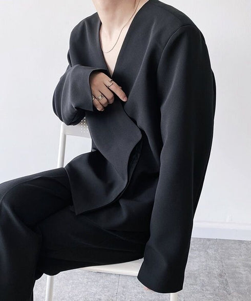 Cross Wrap V-neck Top