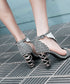 Houndstooth SpiralHeel Sandals
