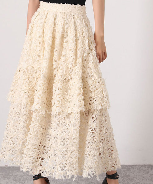 Flower Tiered Skirt