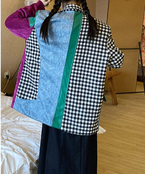 Jacquard Patchwork Jacket