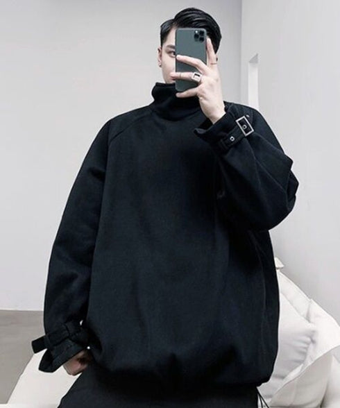 Half Zip High Neck Pullover