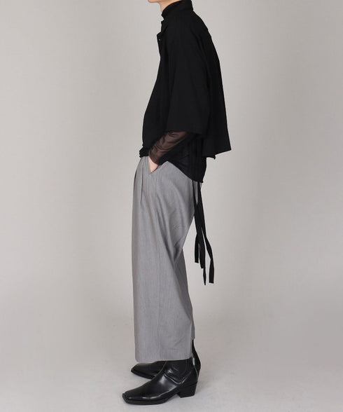 String Belt Wide Pants